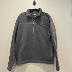 The North Face Gray Quarter-Zip Fleece Sweatshirt